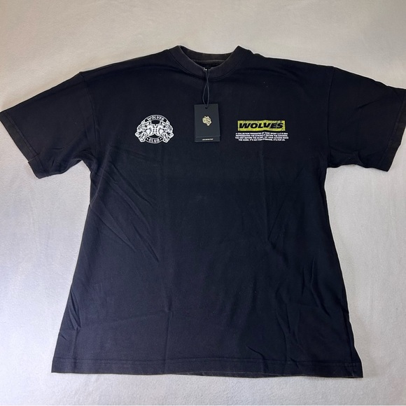 Darc Sport Wolves Graphic Tee Black Size M NWT Streetwear Gym Shirt - Picture 3 of 9